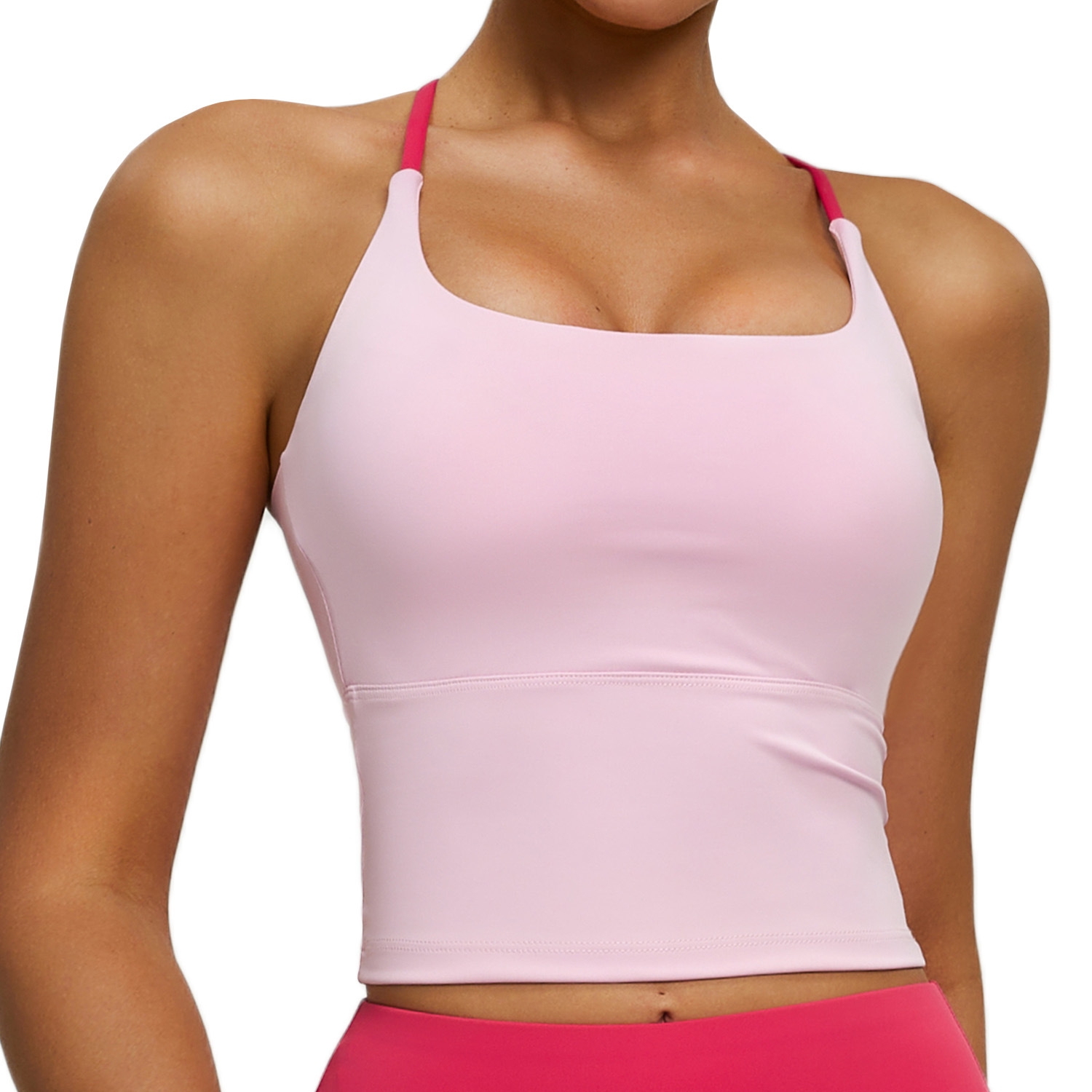Yoga Fitness Tapis - New Cross Back Nude Feel Cami