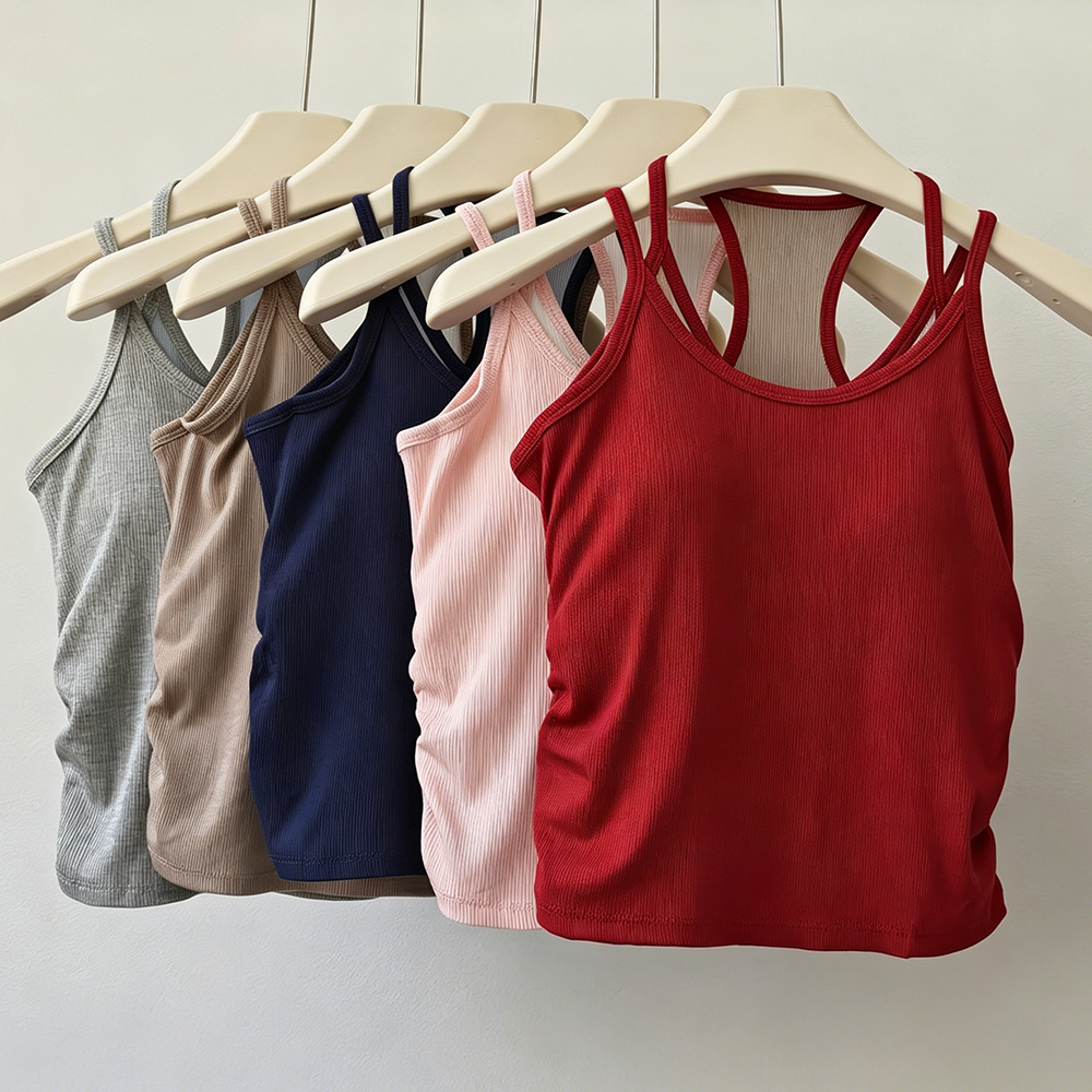 Yoga Fitness Tapis - Contrast Color Yoga Vest for Women,
