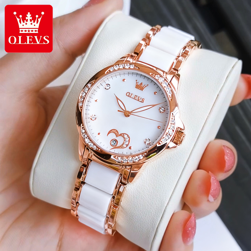Resistance Bands - OLEVS 6631 Elegant Women's Watches Ceramic