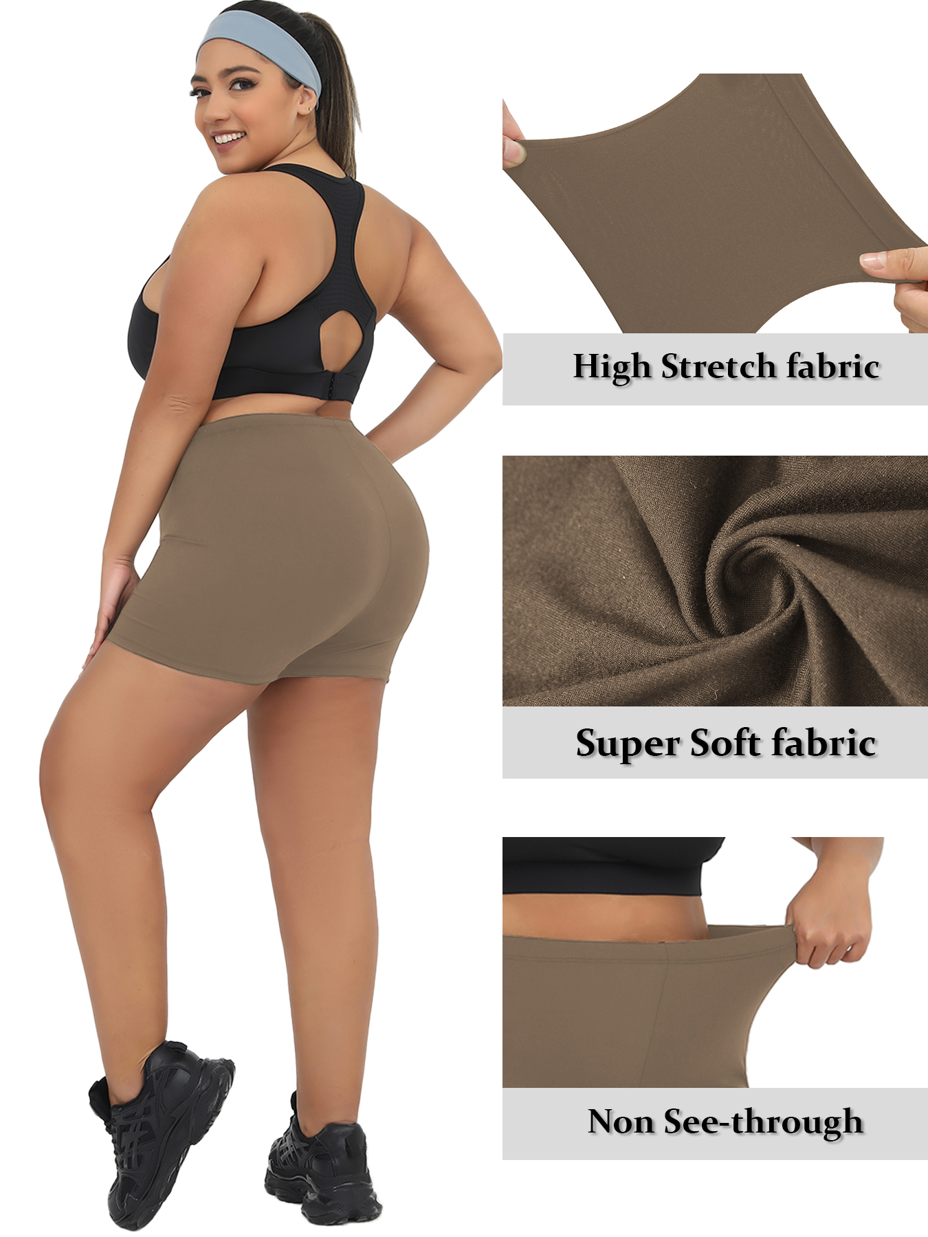 Plus Size Women's High Elastic - Yoga Fitness Plus ulasan dan harga