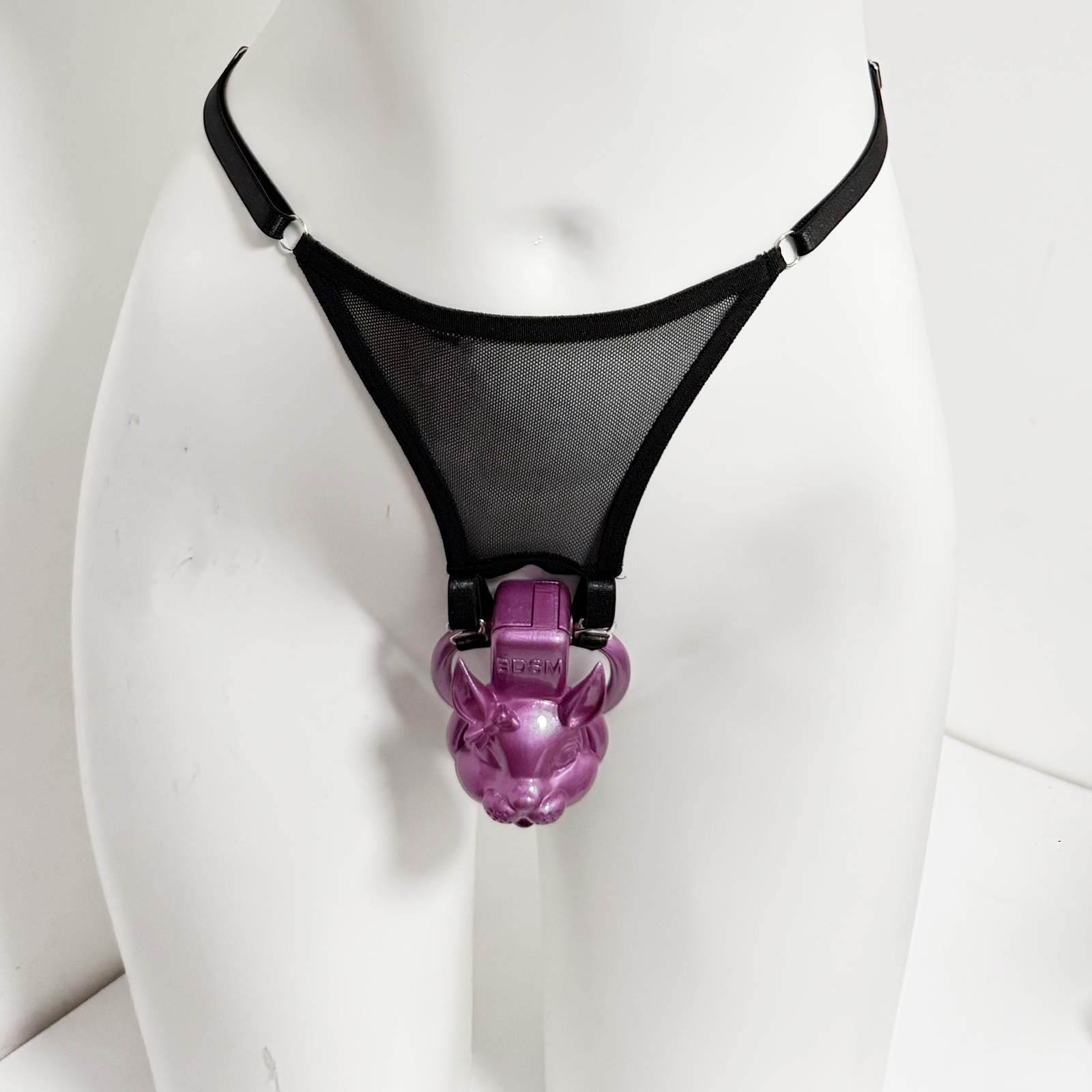 Black Thong Male Chastity Cage - Resistance Bands ulasan dan harga