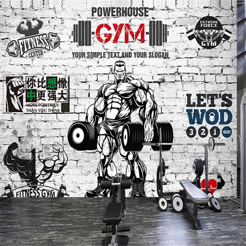 beibehang Custom Fitness gym y - Yoga Fitness Wallpaper ulasan dan harga