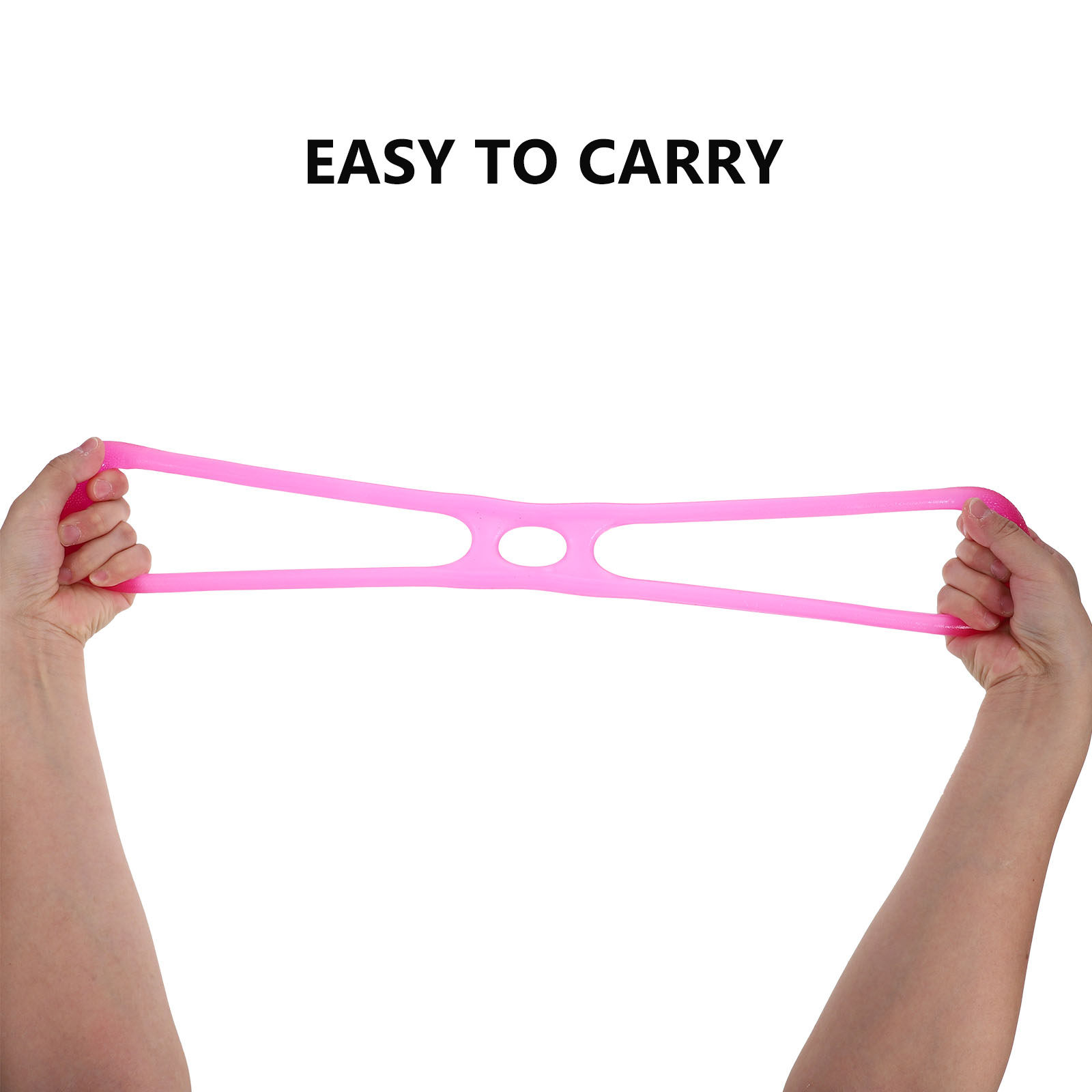 Silicone Yoga Pull Rope Pink M - Figure 8 Resistance Band ulasan dan harga