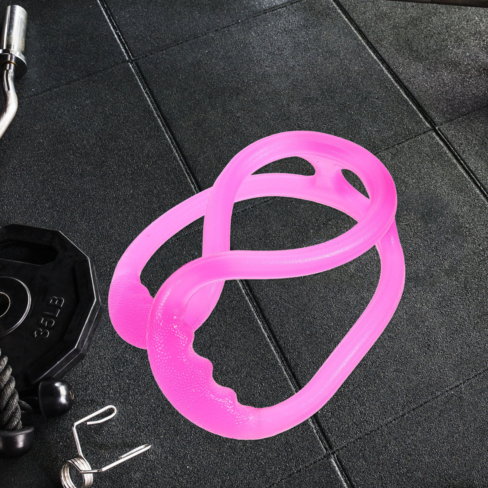Silicone Yoga Pull Rope Pink M - Figure 8 Resistance Band ulasan dan harga