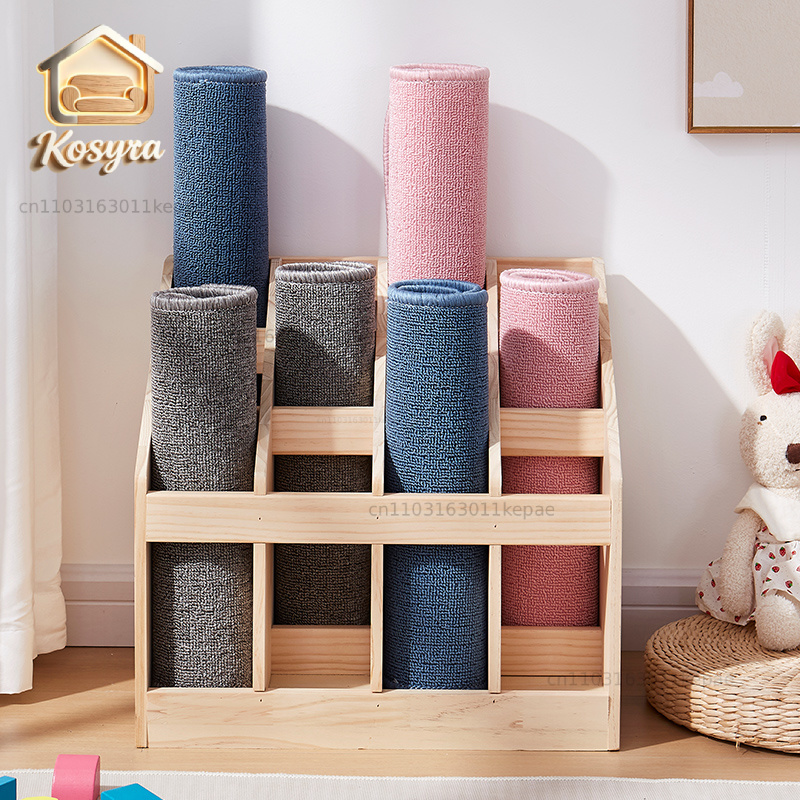 Solid Wood Floor Storage Rack  - Yoga Fitness Rooms ulasan dan harga