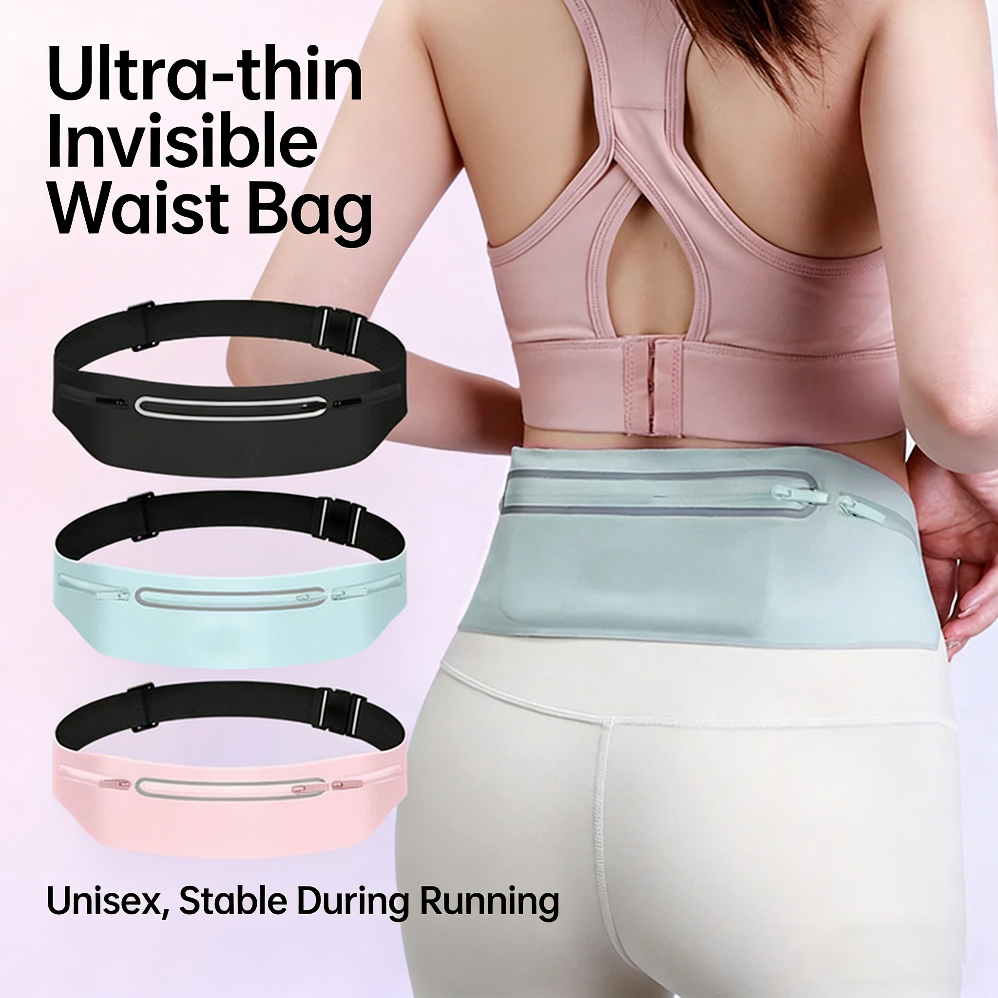Running Belt Waist Bag Sports  - Weight Lifting Belt ulasan dan harga
