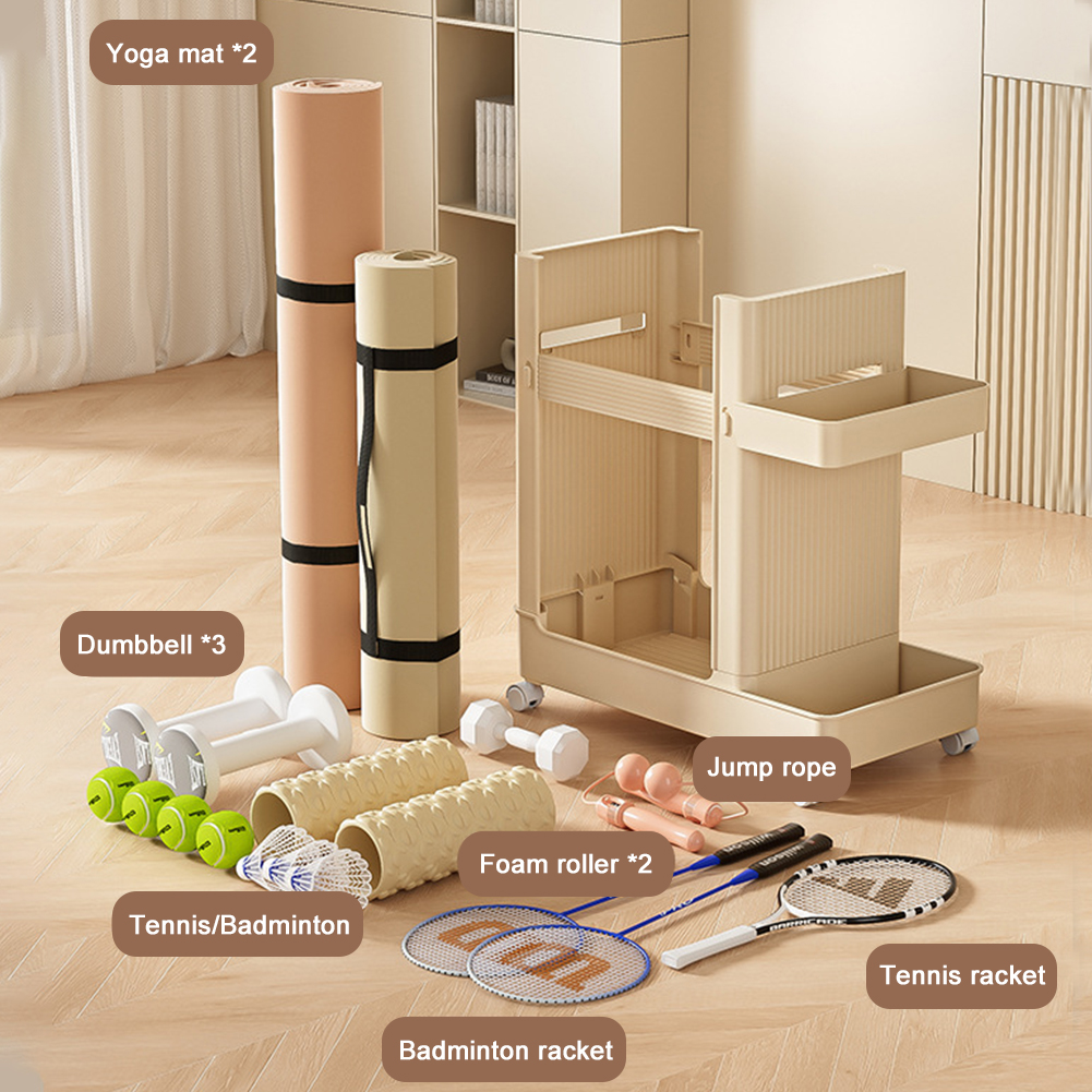 Sports Equipment Trolley Baske - Yoga Fitness Rooms ulasan dan harga
