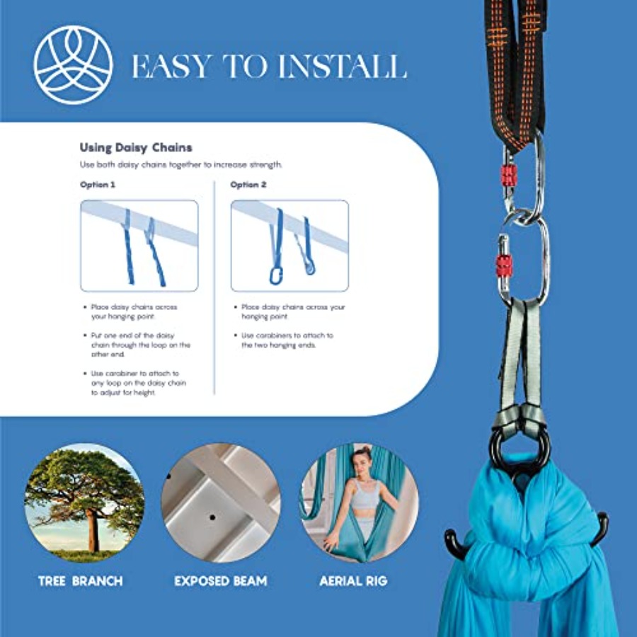 Aerial Silks Starter Kit - Dur - Yoga Swing Aerial ulasan dan harga