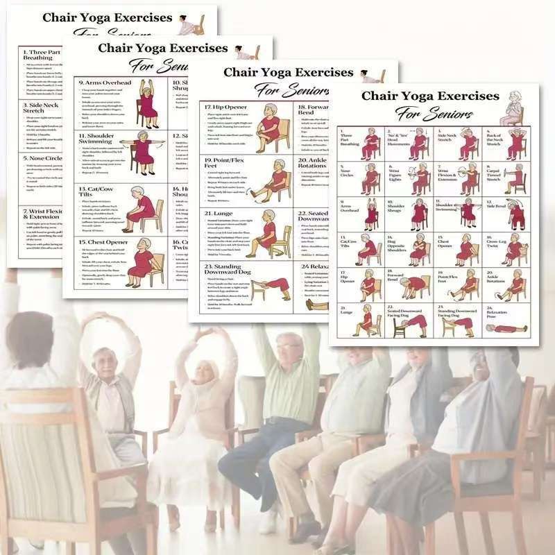 Poster of Elderly Person Doing - Yoga Fitness Wallpaper ulasan dan harga