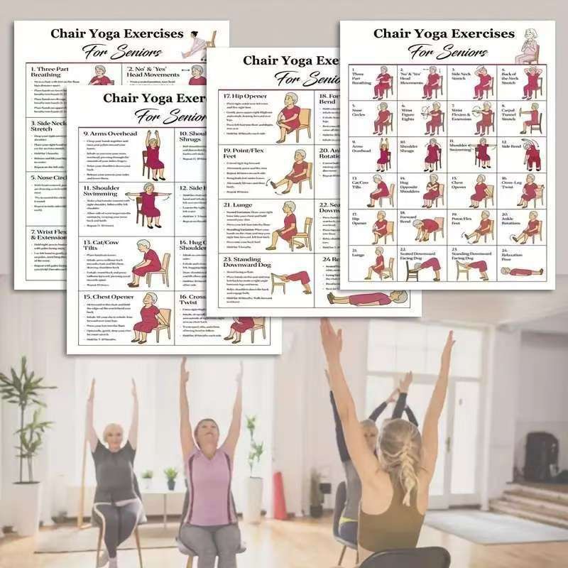Poster of Elderly Person Doing - Yoga Fitness Wallpaper ulasan dan harga