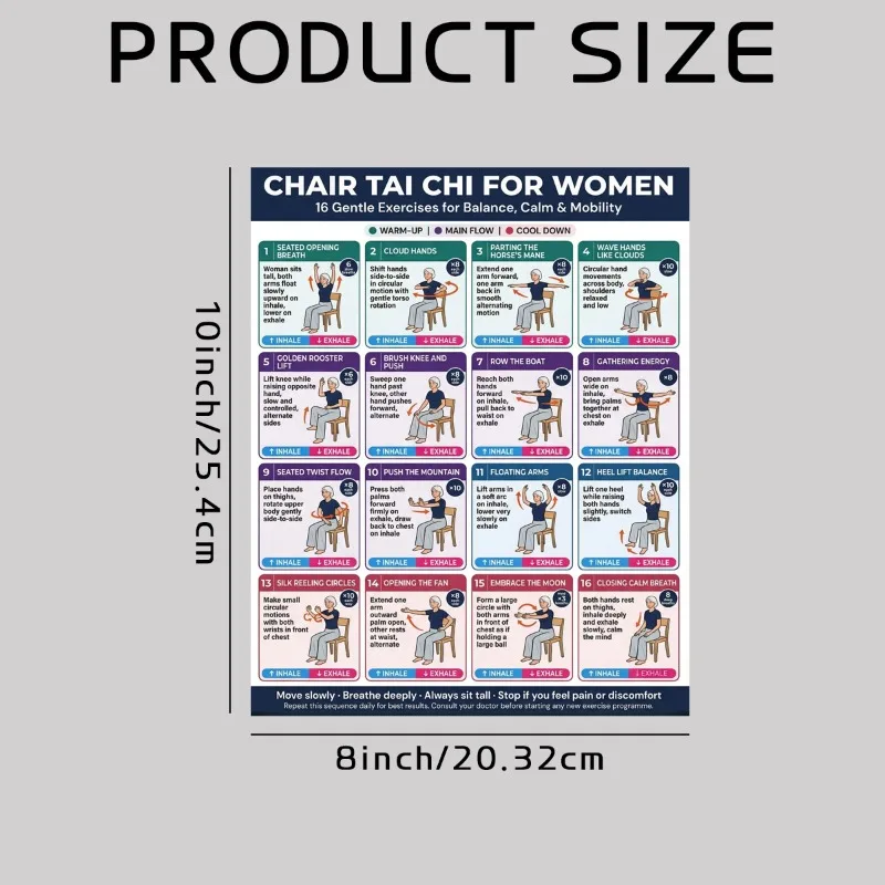 1pc Chair Tai Chi Exercise Cha - Yoga Fitness Wallpaper ulasan dan harga
