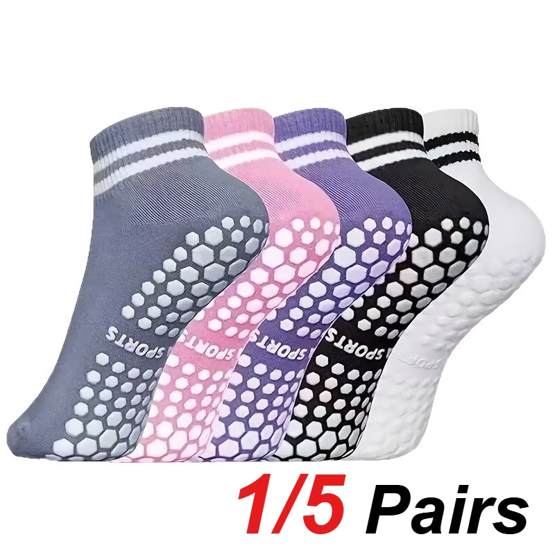 1/5 Pair Women's Silicone Anti - Yoga Fitness Dance ulasan dan harga