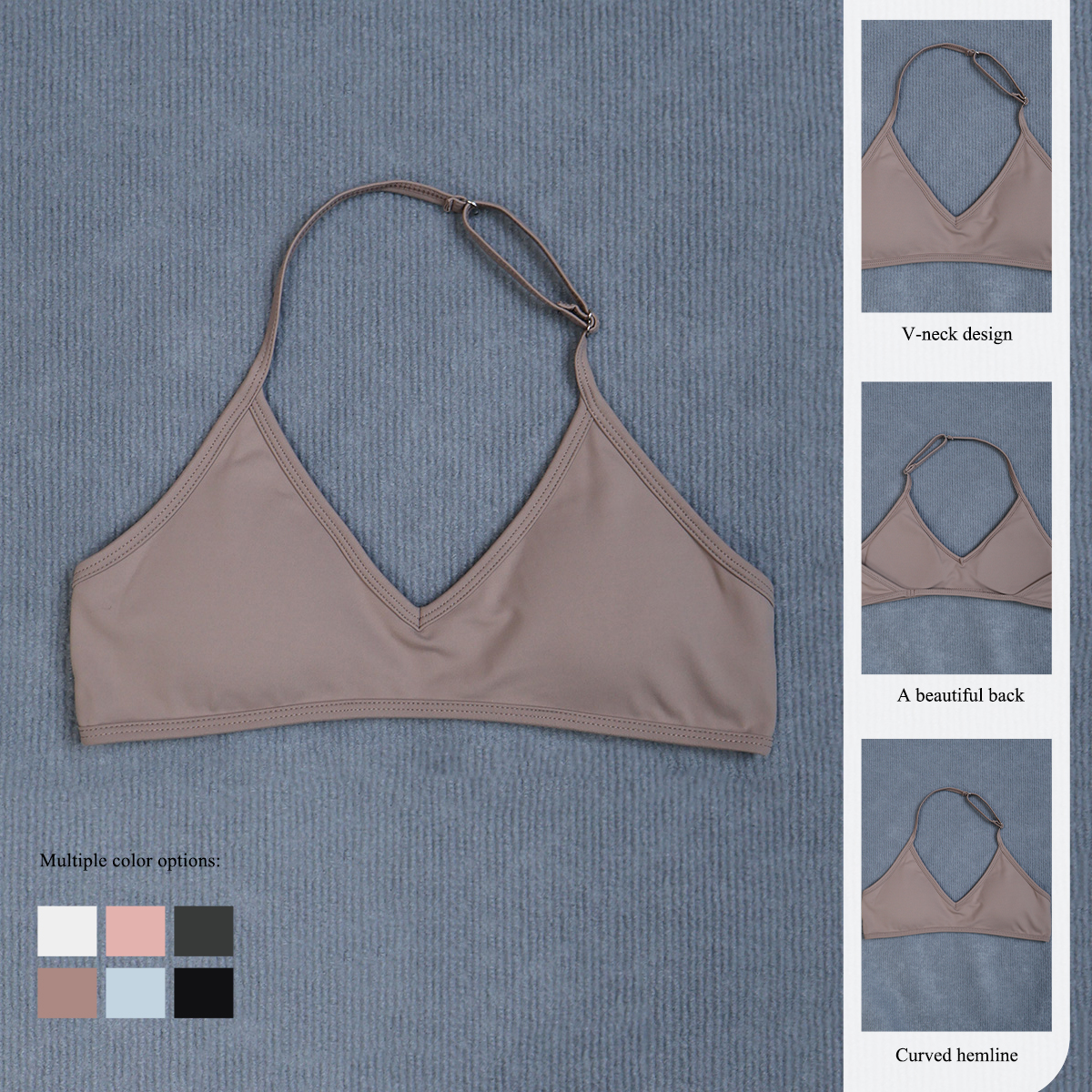Women's Summer Halter Neck Pad - Yoga Fitness Tapis ulasan dan harga