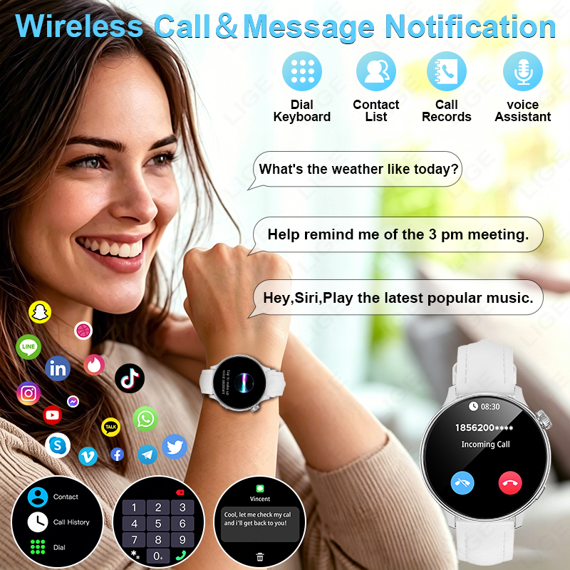 LIGE Sports Smart Watch for Wo - Yoga Fitness Oxygen ulasan dan harga