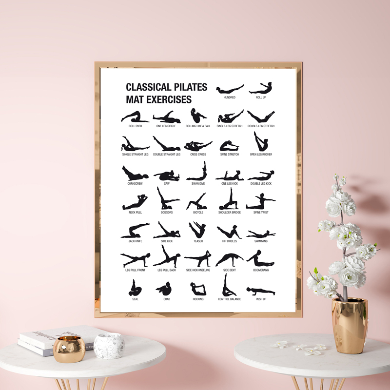 Frameless Pilates Workout Char - Yoga Fitness Pilates ulasan dan harga