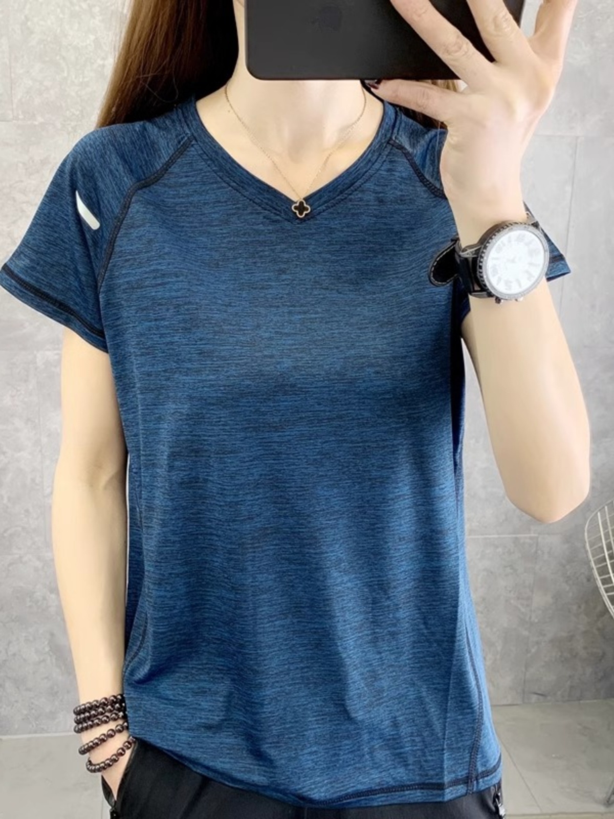 Quick Dry Short Sleeve T-Shirt - Yoga Fitness Plus ulasan dan harga