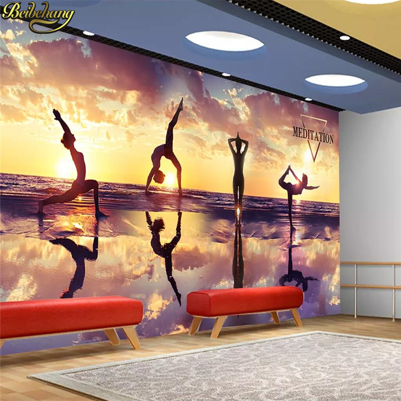 Custom Fitness gym yoga studio - Yoga Fitness Wallpaper ulasan dan harga